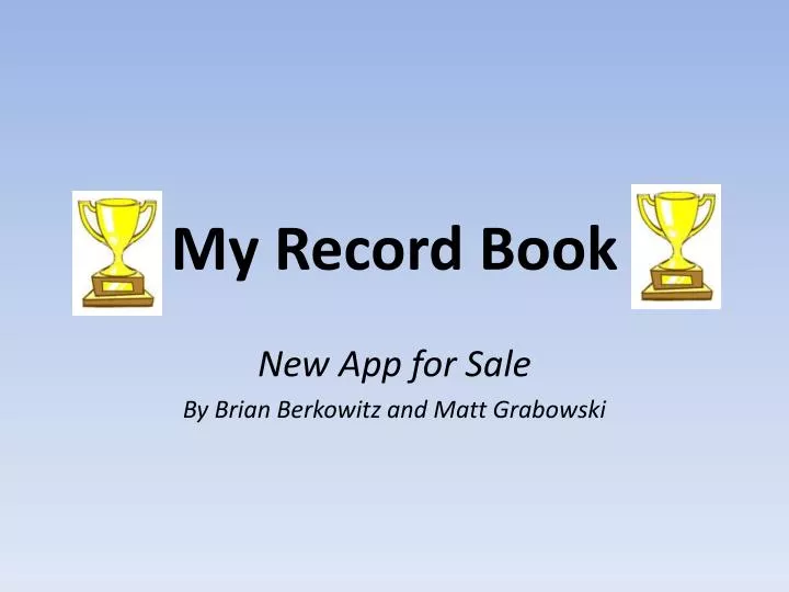 my record book