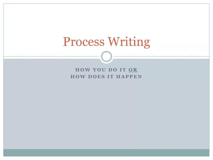 process writing