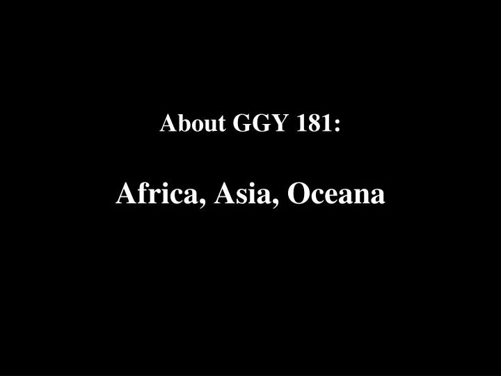 about ggy 181