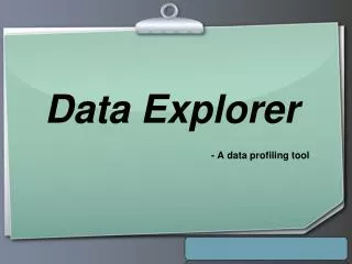 Data Explorer