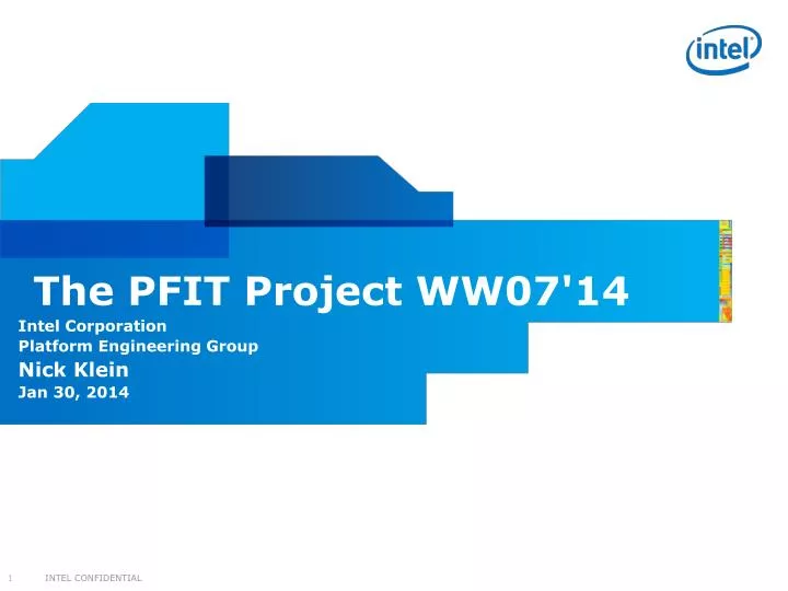 the pfit project ww07 14