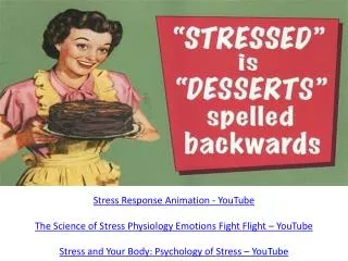 Stress Response Animation - YouTube