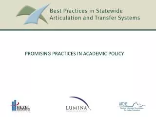 Promising Practices in Academic Policy