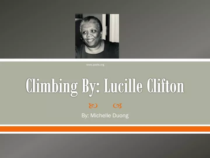climbing by lucille clifton