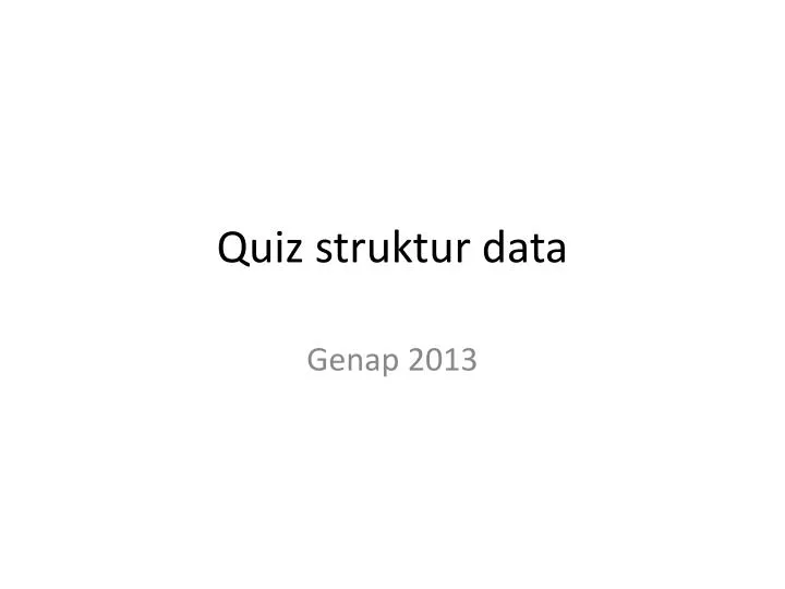 quiz struktur data