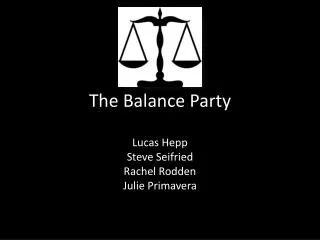 the balance party