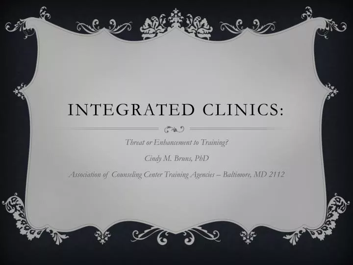 integrated clinics
