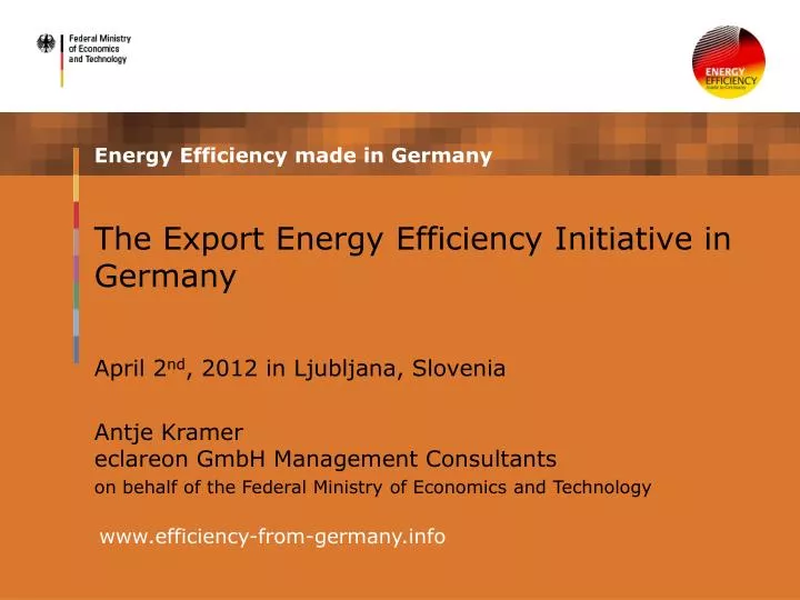 the export energy efficiency initiative in germany