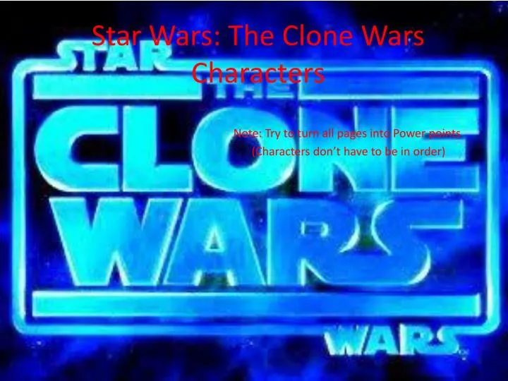 star wars the clone wars characters