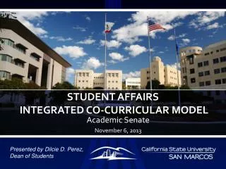 Student affairs integrated Co-Curricular Model