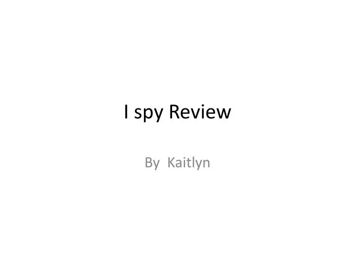 i spy review