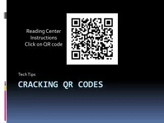 Cracking qr codes