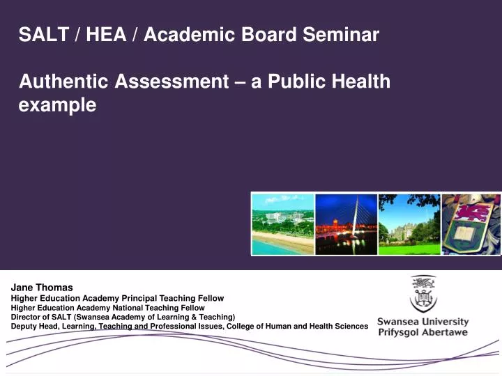 salt hea academic board seminar authentic assessment a public health example