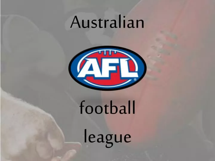 australian football league