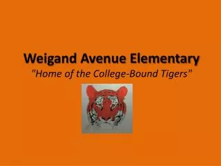 Weigand Avenue Elementary &quot;Home of the College-Bound Tigers&quot;