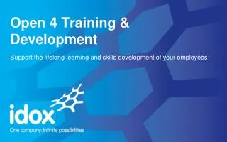 Welcome to the world of Open 4 Training &amp; Development...