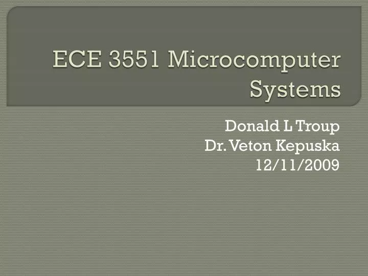 ece 3551 microcomputer systems