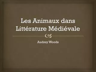 les animaux dans litt rature m di vale