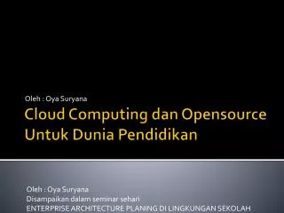 oleh oya suryana