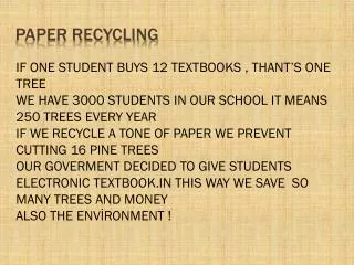 paper RecyclING