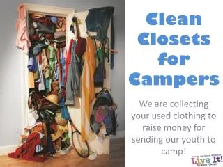 Clean Closets for Campers