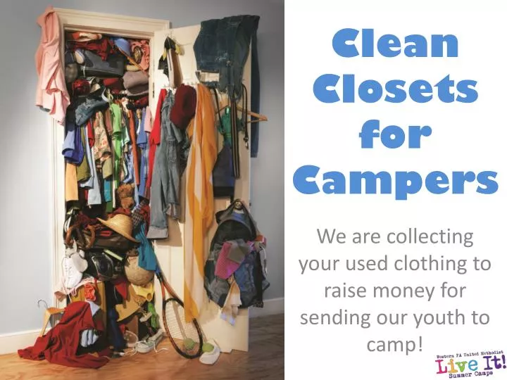 clean closets for campers
