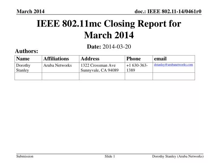 ieee 802 11mc closing report for march 2014