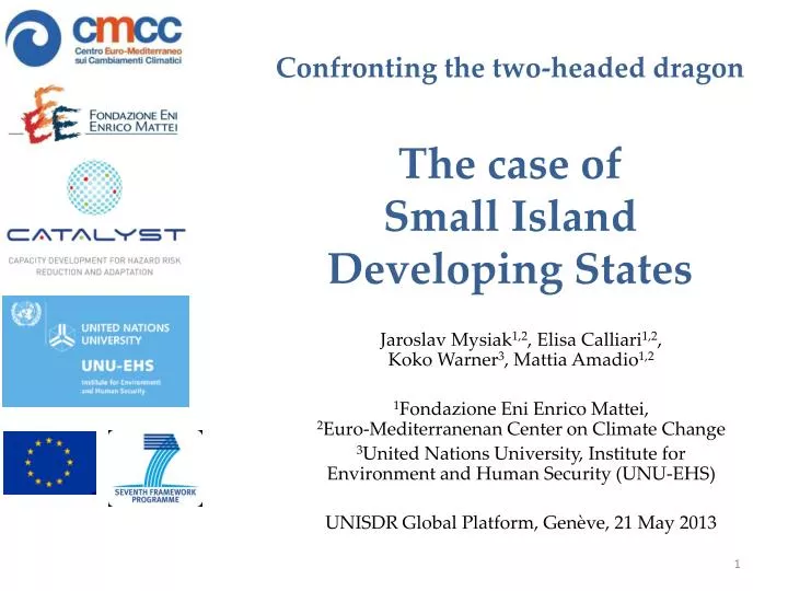 confronting the two headed dragon the case of small island developing states