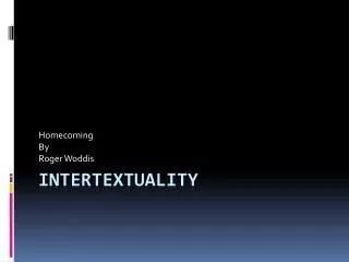 Intertextuality