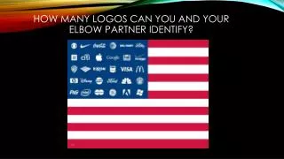 how many logos can you and your elbow partner identify