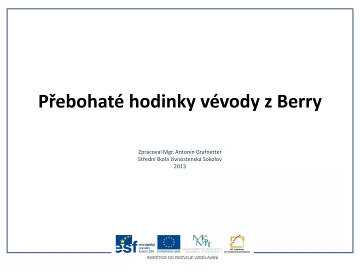 p ebohat hodinky v vody z berry