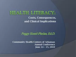 Health Literacy: