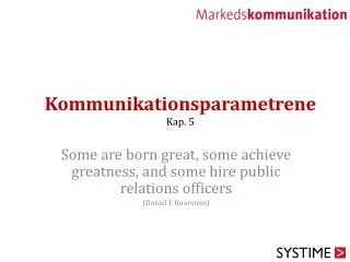 kommunikationsparametrene kap 5