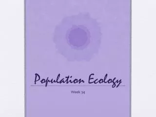 Population Ecology