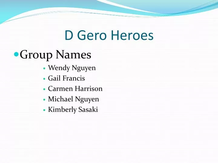 d gero heroes