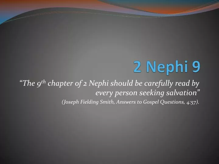 2 nephi 9