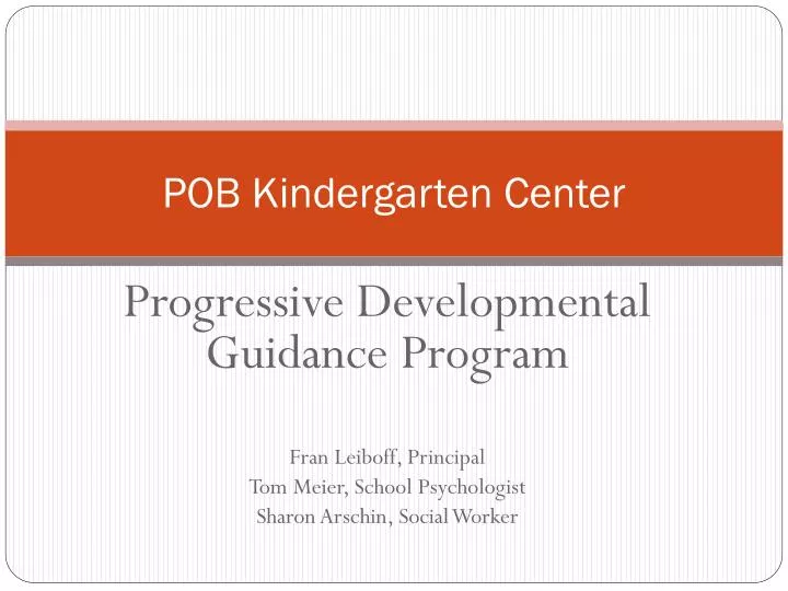 pob kindergarten center