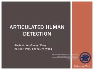 Articulated Human Detection