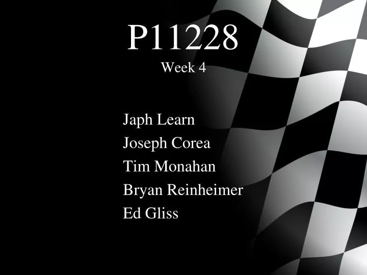 p11228 week 4
