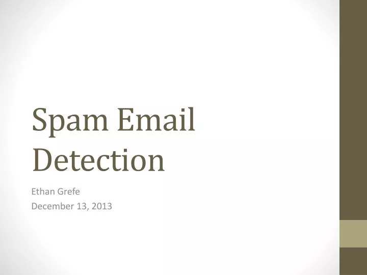 spam email detection