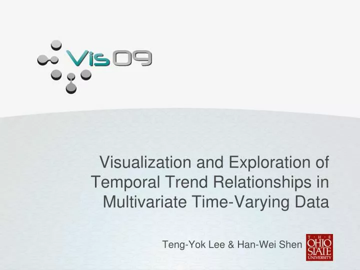 visualization and exploration of temporal trend relationships in multivariate time varying data