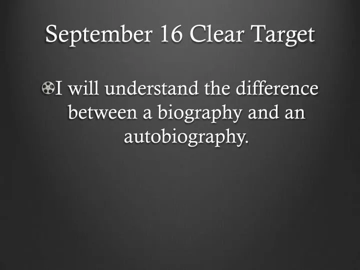 september 16 clear target