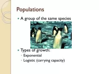populations