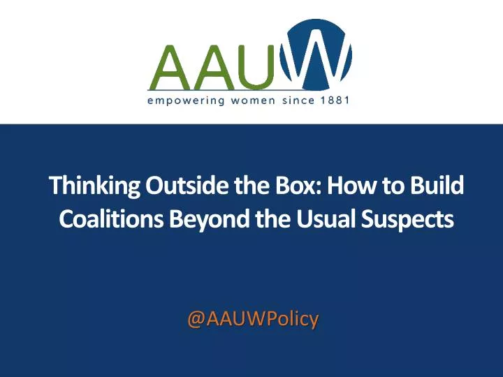 thinking outside the box how to build coalitions beyond the usual suspects
