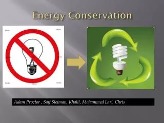 Energy Conservation