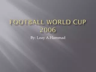 Football world cup 2006
