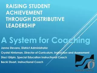 Raising Student Achievement Through Distributive Leadership