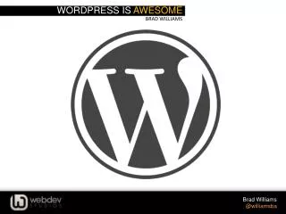 WordPress is awesome