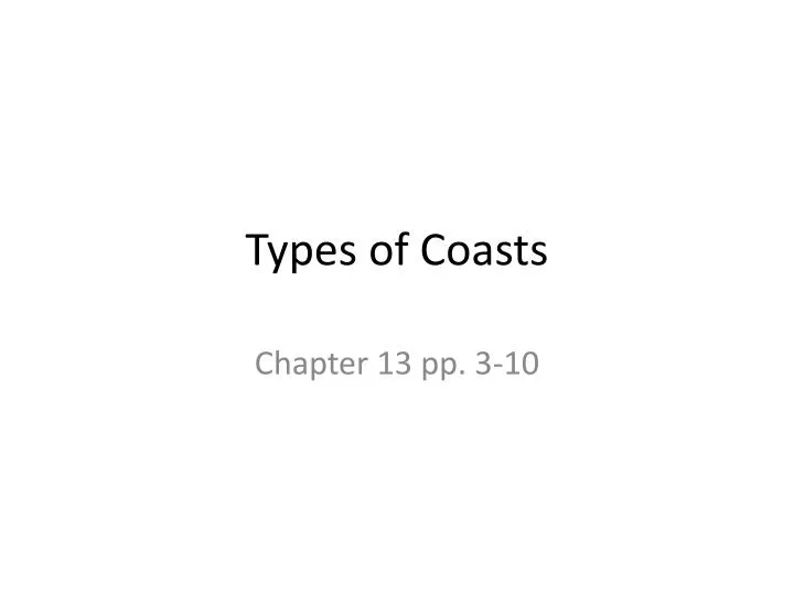 types of coasts