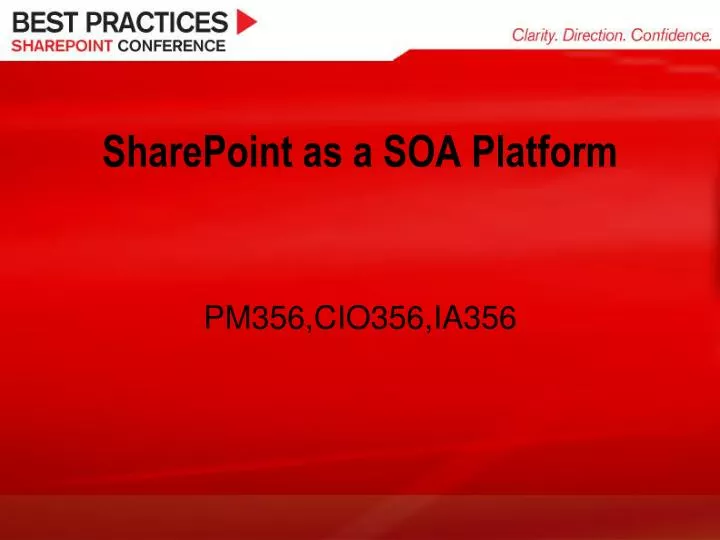 sharepoint as a soa platform